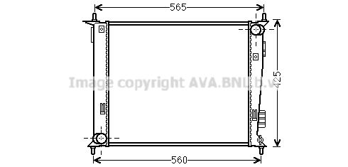 AVA QUALITY COOLING Радиатор, охлаждение двигателя KA2143